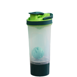 Sports bottle mixing ball shake cup. Eco-Friendly Plastic Scale Cup for Home, Office, and Outdoor use