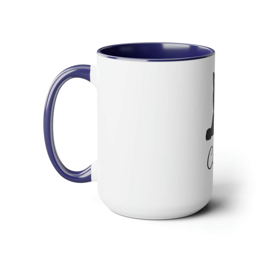 Two-Tone Coffee Mugs, 15oz