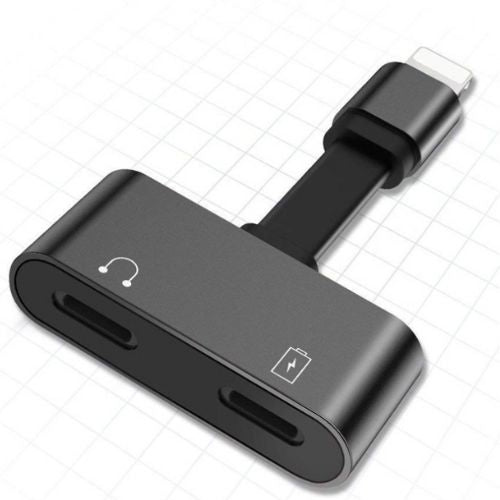 Mobile Charger & Audio Headset connection 2 in 1 Lightning Adapter