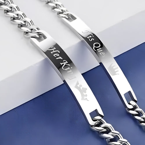 Chain Bracelet Men Nameplated Bracelet Plain or Engraved Name Silver Jewellery.