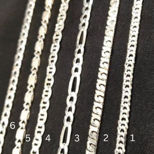 Men Plain Silver Different Chain design Jewel.