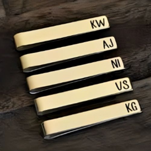 Customized-Gold-Silver- Tie -Bar--Name