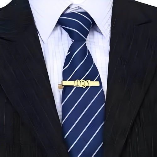 Customized-Gold-Tie- Bar-Name-Date-Personalised-Name