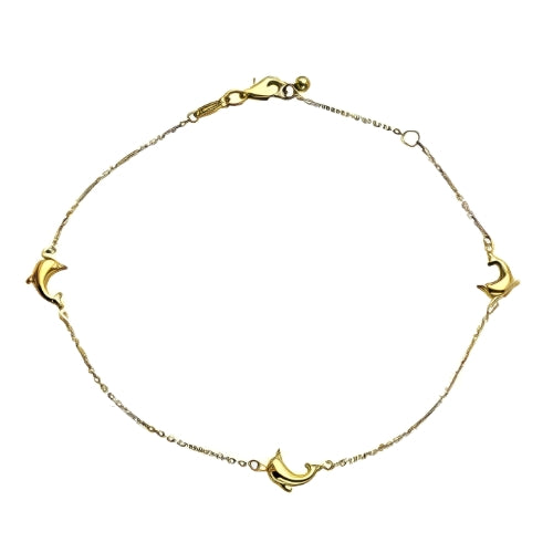 Gold Anklet Whale Design Custmized Personalized