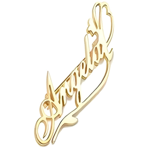 Gold Customized Name Personalised  Name Jwiyj Flower