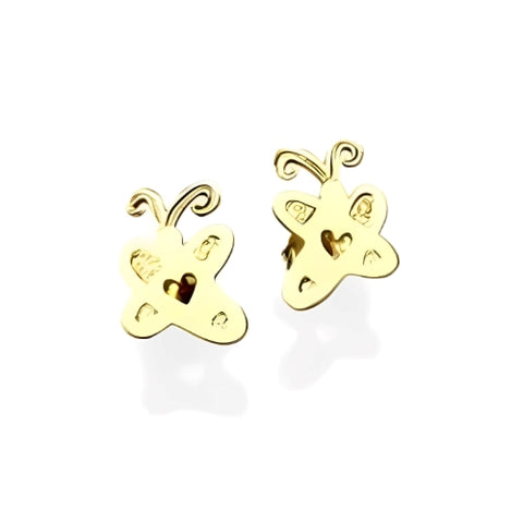 customized Gold Stud Earrings Gilrs Kids Personalized Letter Jewelry