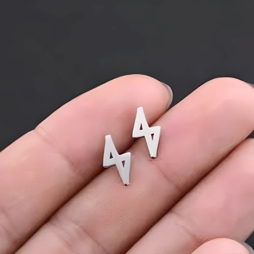 customized Stud Silver unique shape Earrings Personalized Jewelry Gift Girl Kids Baby