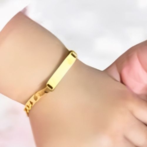 Special kids jewelry Personalised Engraved Name bracelet Gold Customized Name bracelet