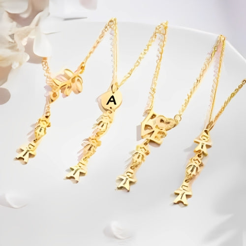 AALIA JEWLERIES Various Design Chineese font Gold customized Engraved Name personalized Name kids Pendant necklace Jewelry Gift for baby kids Birth Birthday Mom.