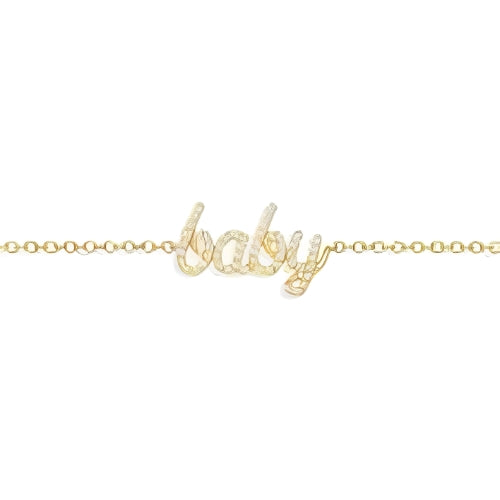 kids jewelry bracelet Gold with Zircon Personalised Name bracelet custom Name bracelet