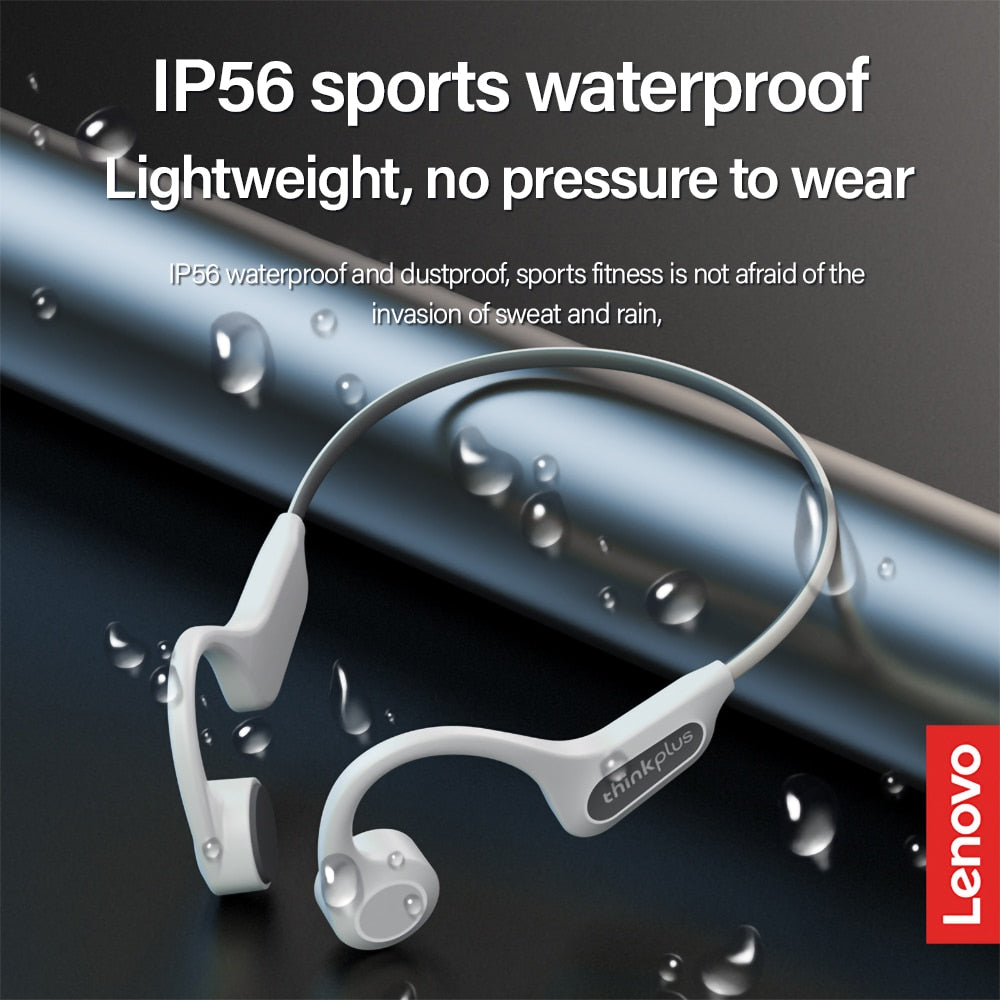 Original Lenovo X3 Pro Bone Conduction Headphone Bluetooth 5.3 Wireless Headset Waterproof Ear Hook Sports Earphones With Mic