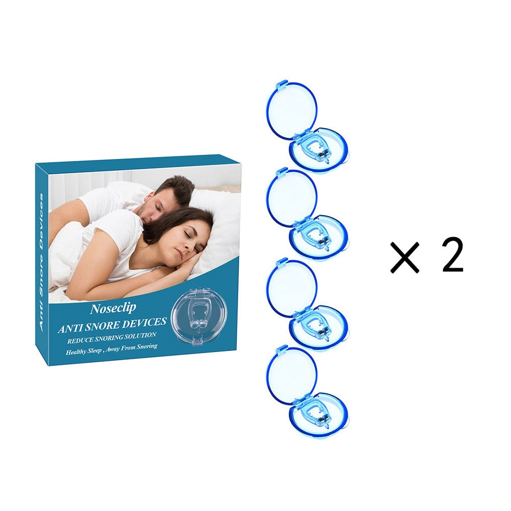 Silicone Magnetic Anti Snore Nose Clip Stop Snoring Sleep Tray Anti-Snoring Sleeping Aid Apnea Guard Night Device Health Care