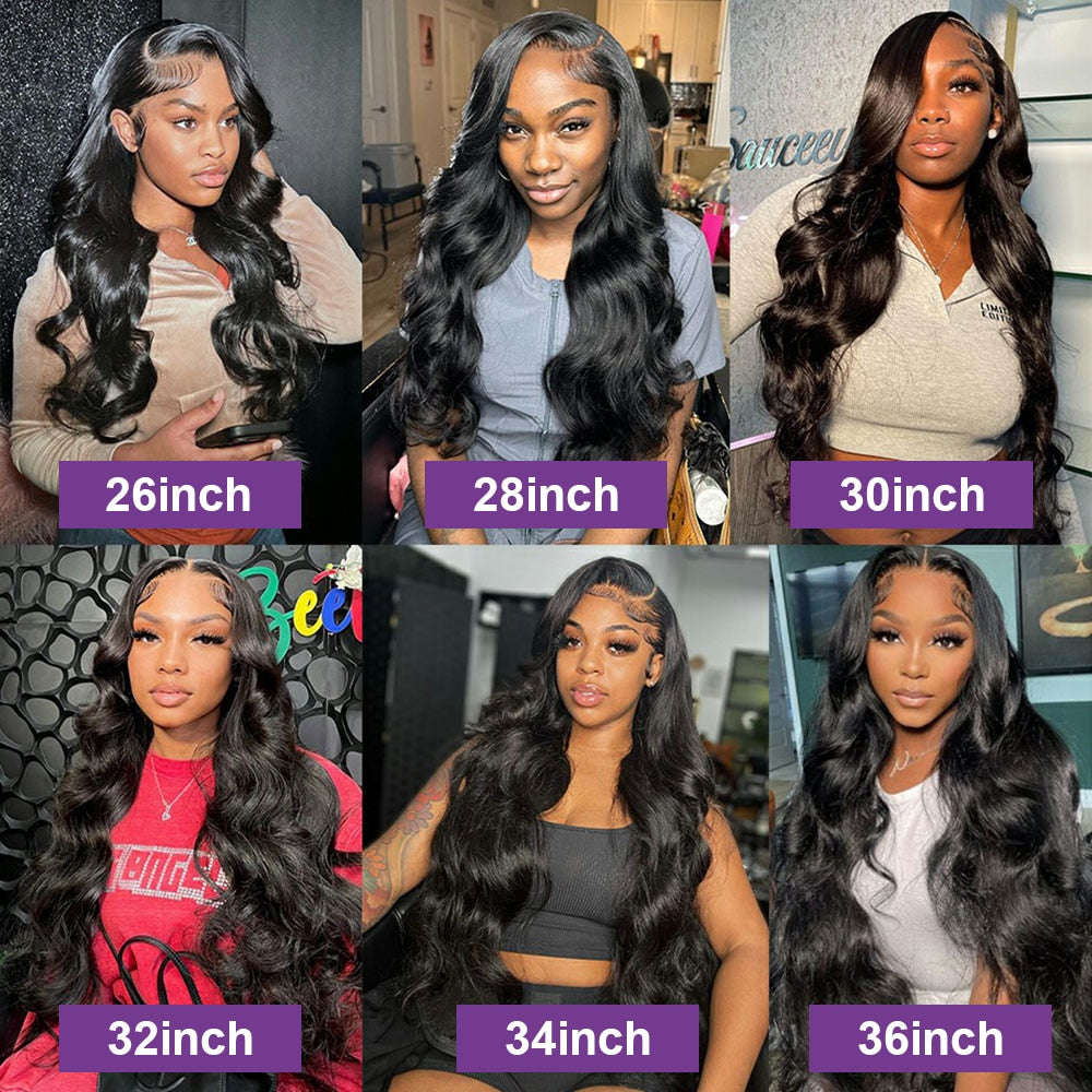 30inch Body Wave Lace Front Wig 13x4 360 Lace Frontal Wig 4x4 Lace Closure Wig HD Lace Frontal Wig For Women Human Hair Glueless