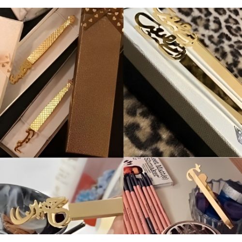 Arabic Fonts name Tong gold plated Customized Name Tong Personalized Name  jewelry for Baby, Anniversary, Birthday.