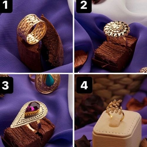 Arabic Traditional Various Gold Customized ring with stone Gift for all ocassions. خاتم ذهب شكل  للهدايا الخاصة و المميزة