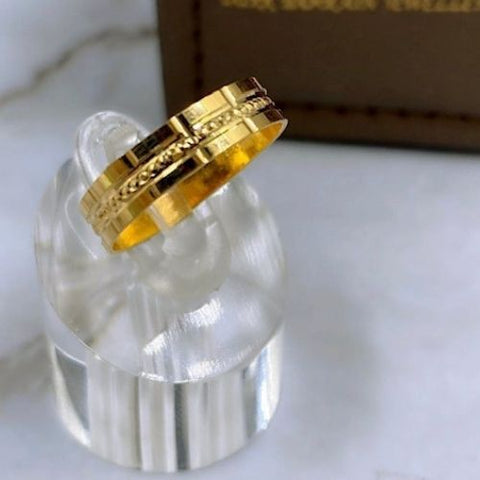 Arabic traditional modern Design Gold Ring jewelry for Birthday, wedding, negagement, Valentines and Special Gifts.
