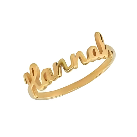 Beautiful Personalised Name Ring Gold Plated Also coming Gold, Rose Gold or Silver