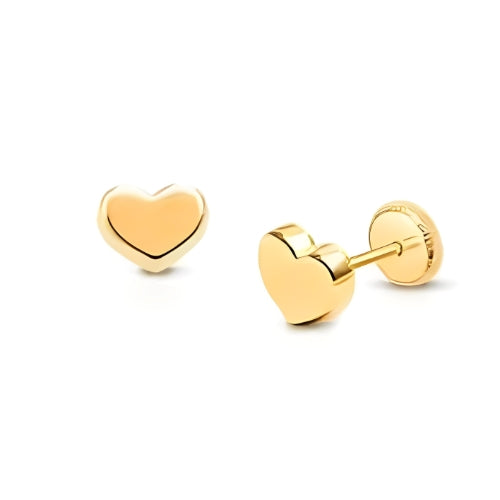 Best Quality Beautiful Heart Shape Gold Plated Earrings.