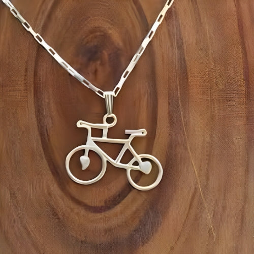 AALIA JEWELRIES Bicycle-sports-Athletics-Men-Women-Kids- Customized-Silver-Pendant-Neckace.....