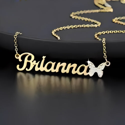 Butterfly Personalised customised Name Pendants.