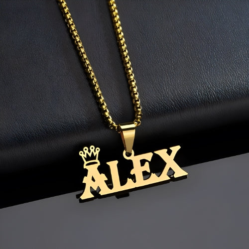 Custom-Name-Necklace-Custom-Jewelry-Gold-Personalized-Crown-Pendant.