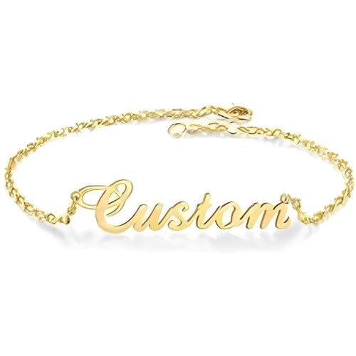 Customized Name Special Chain Braclet Gold Plated