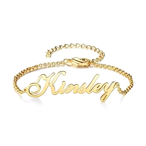 Customized Name Special Chain Braclet Gold Plated