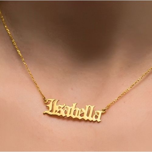 Customized  Name & Various Fonts Designs pendant,  Personalized jewelry for all ocassions.24k pure Gold or 18Kgold plated or Pure silver name necklace.