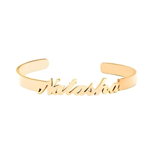 Customized Name braclet Gold Plated Beautiful Personalised Piece Bangle Bracelet