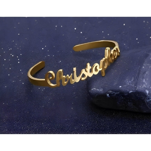 Customized Personalized Name Bangle Bracelet