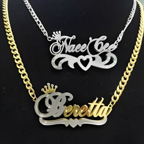 AALIA JEWELRIES Different Heart Personalized Jewelry name necklace...