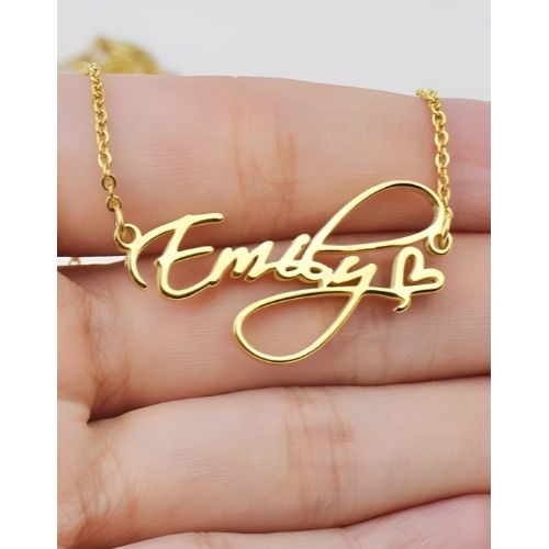 Designed 24k pure Gold,18Kgold plated, Pure silver Various Fonts name necklace, Customized Name pendant,  Personalized jewelry.