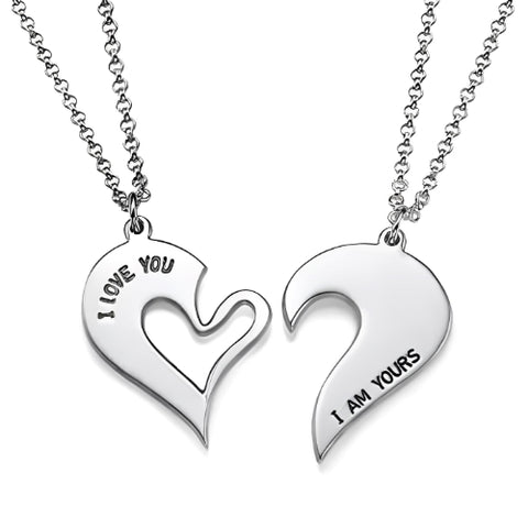 Fit-2Pieces-Hearts-Silver-Couples-Gift-breakable-heart-necklace-Pendant-Customized-Name-Personalised-2Pendants