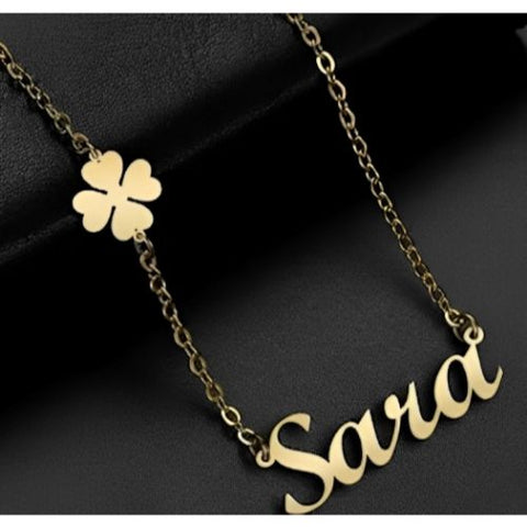 Flower various designs Necklaces Personalized name Jewelry.