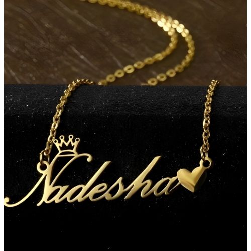 AALIA JEWELRIES Crown Necklaces of Various Designs Name-branded gold jewelry. Special Gift for Mother's Day, Valentine's Day, and Birthday.