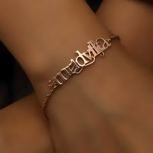 Gold Bracelet custom name Personalized Bracelet