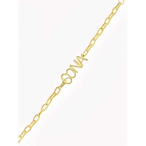 Gold Custom Name Bracelet Personalised Name