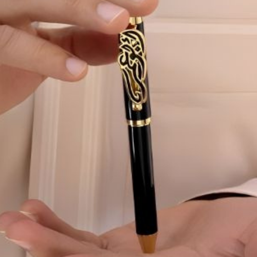 Gold Customized Name Pen Peronlized Gift for all Bithdays, Valentines قلم فضة بالاسم للهدايا الخاصة و المميزة. (3)
