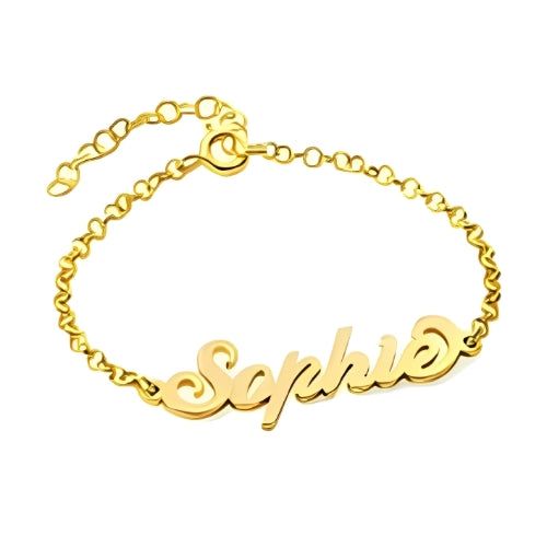 Gold  Customized Name Personalized Name Bracelet