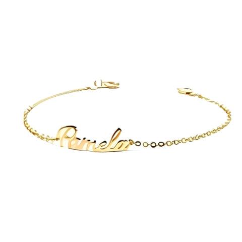 Gold Customized Name Personalized Name  Bracelet