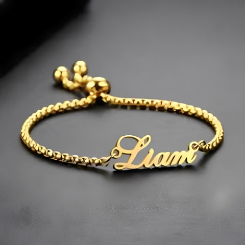 Gold Name Bracelet • Customized  Name Bracelet