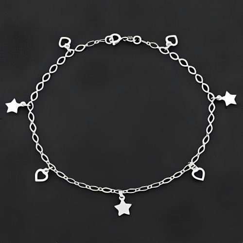 Gold Special Design Star Heart Anklet Bracelet