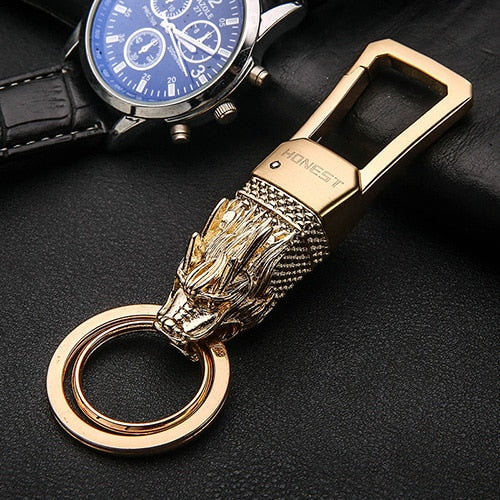 Honest Luxury Key Chain Men Women Car Keychain For Key Ring Holder Jewelry Genuine Leather Rope  Bag Pendant Fathers Day Gift