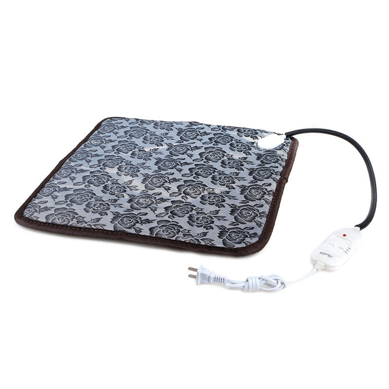 45cm*45cm Pet Waterproof Electric Heating Pad 3-mode Winter Dog Bed Heater Cat Warm Blanket EU/US Plug