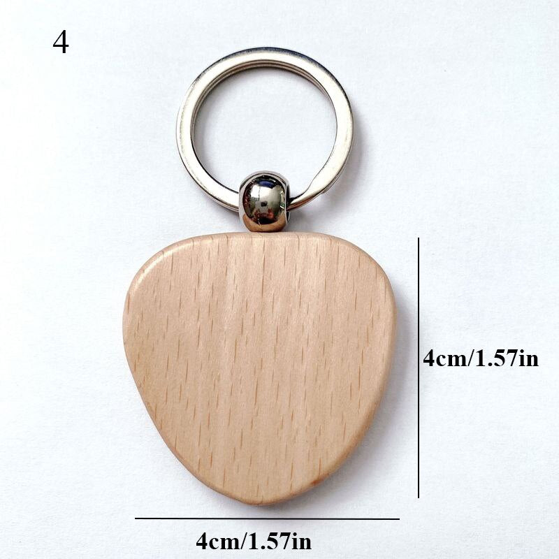 1pc Creative Lightweight Slim Design Wooden Mobile Phone Stand Holder Stand Pendant Keychain
