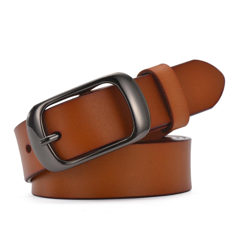 Women's strap casual all-match Women brief genuine leather belt women strap pure color belts Top quality jeans belt WH001