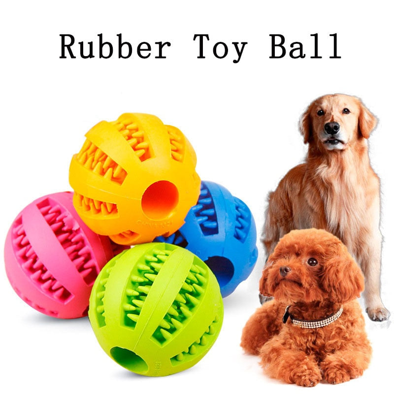Pet Dog Toys Interactive Extra-tough Teeth Rubber Balls Dog Stuff Puppy Chew Toys For Dog Tooth Clean Ball Funny Pet Products