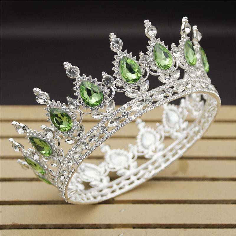 Crystal Vintage Royal Queen King Tiaras and Crowns Men/Women Pageant Prom Diadem Hair Ornaments Wedding Hair Jewelry Accessories