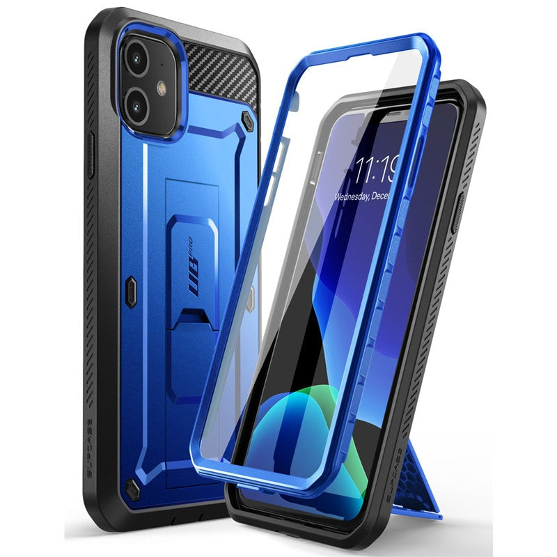 SUPCASE For iPhone 11 Case 6.1&quot; (2019 Release) UB Pro Full-Body Rugged Holster Cover with Built-in Screen Protector &amp; Kickstand