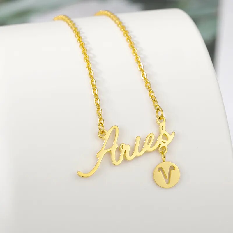 Stainless Steel Charm Jewelry Necklaces featuring Virgo, Libra, and Sagittarius Constellations Pendants. These make for the perfect birthday gifts and are a stylish addition to any outfit.